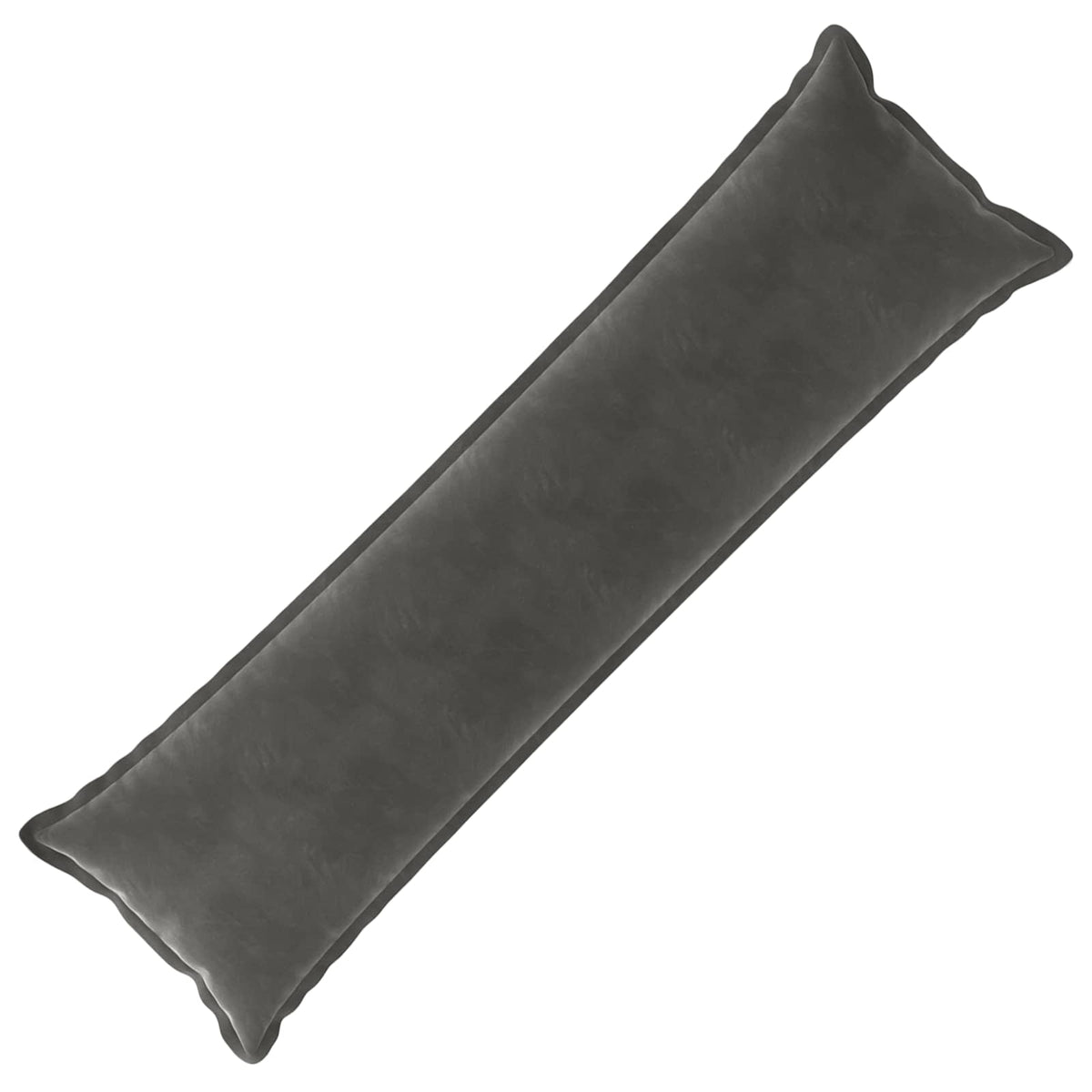 Cushion with Pillow HOUTEN Dark Grey 40 x 145 cm Velvet