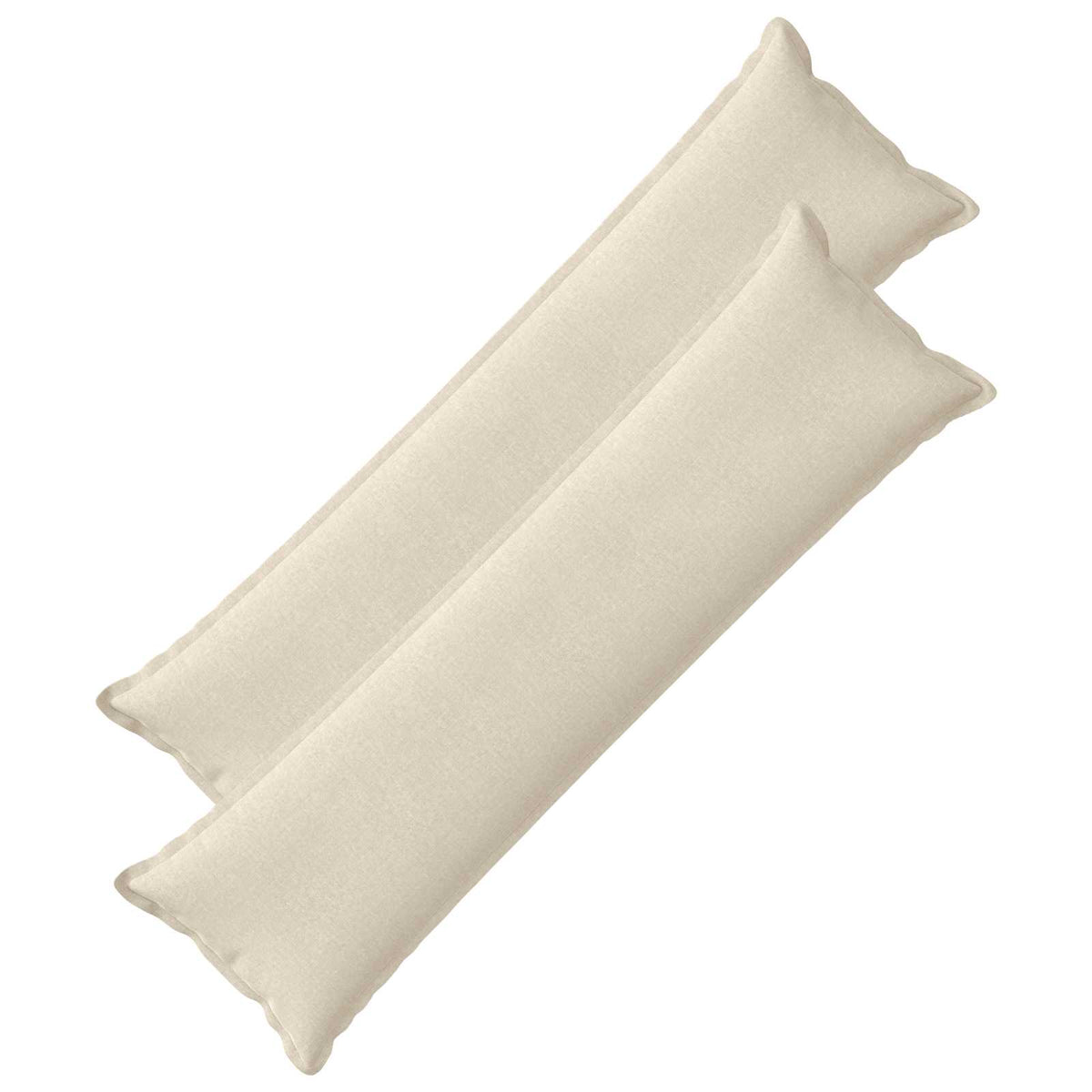 Cushion with Pillow HOUTEN 2 pcs Cream Chenille Fabric