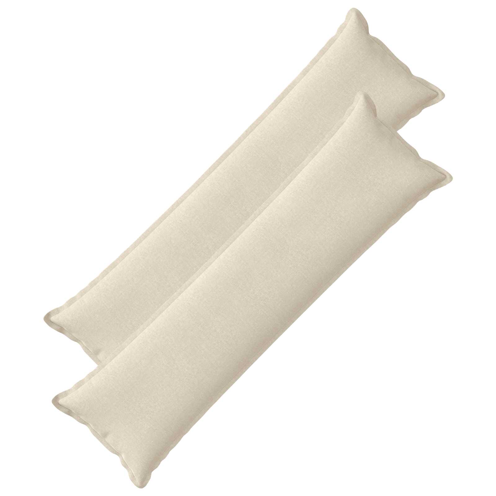 Cushion with Pillow HOUTEN 2 pcs Cream Chenille Fabric