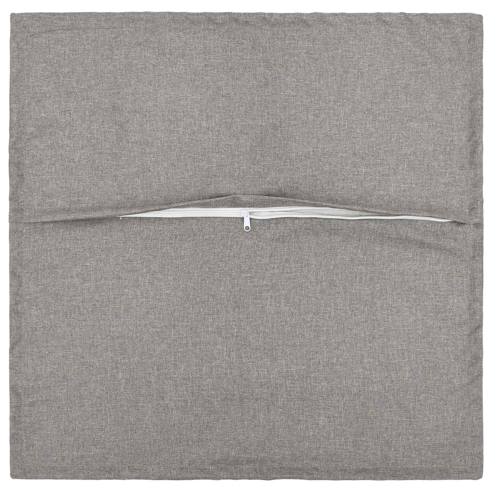 Cushion with Pillow HOUTEN 2 pcs Cloud Grey Faux Linen