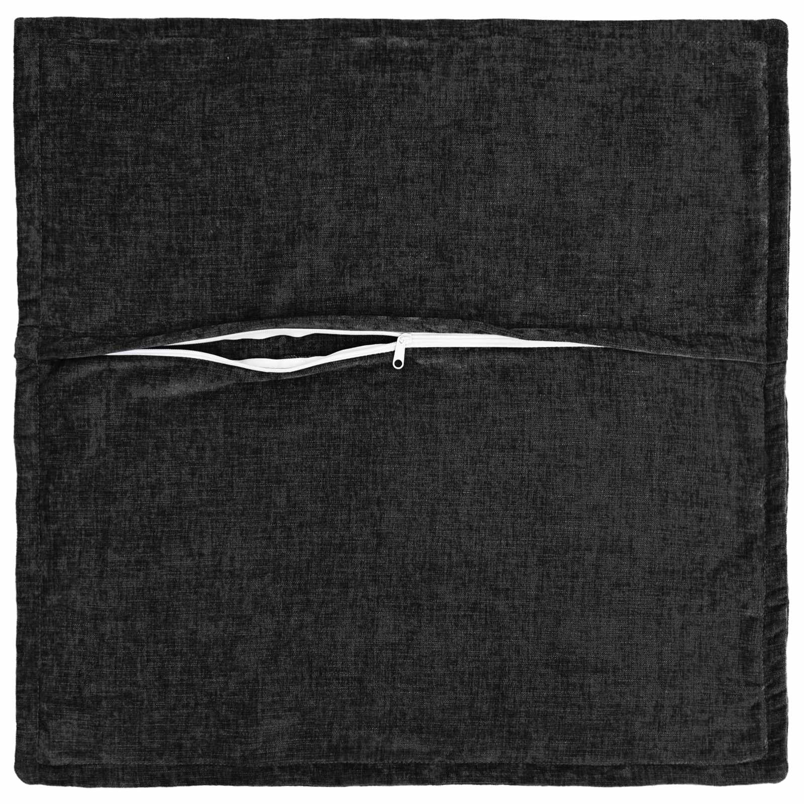 Cushion 6 pcs HOUTEN Anthracite 45 x 45 cm Chenille Fabric