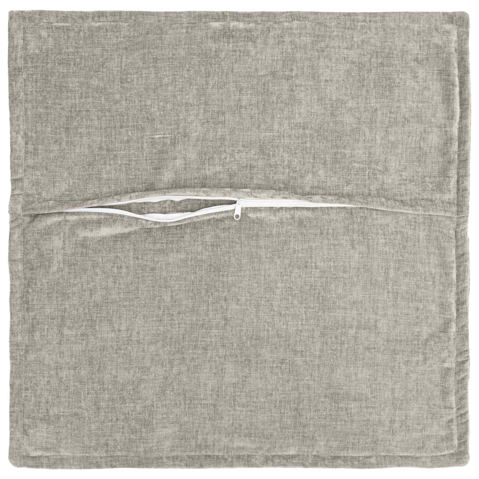 Cushion 6 pcs HOUTEN Light Grey 45 x 45 cm Chenille Fabric