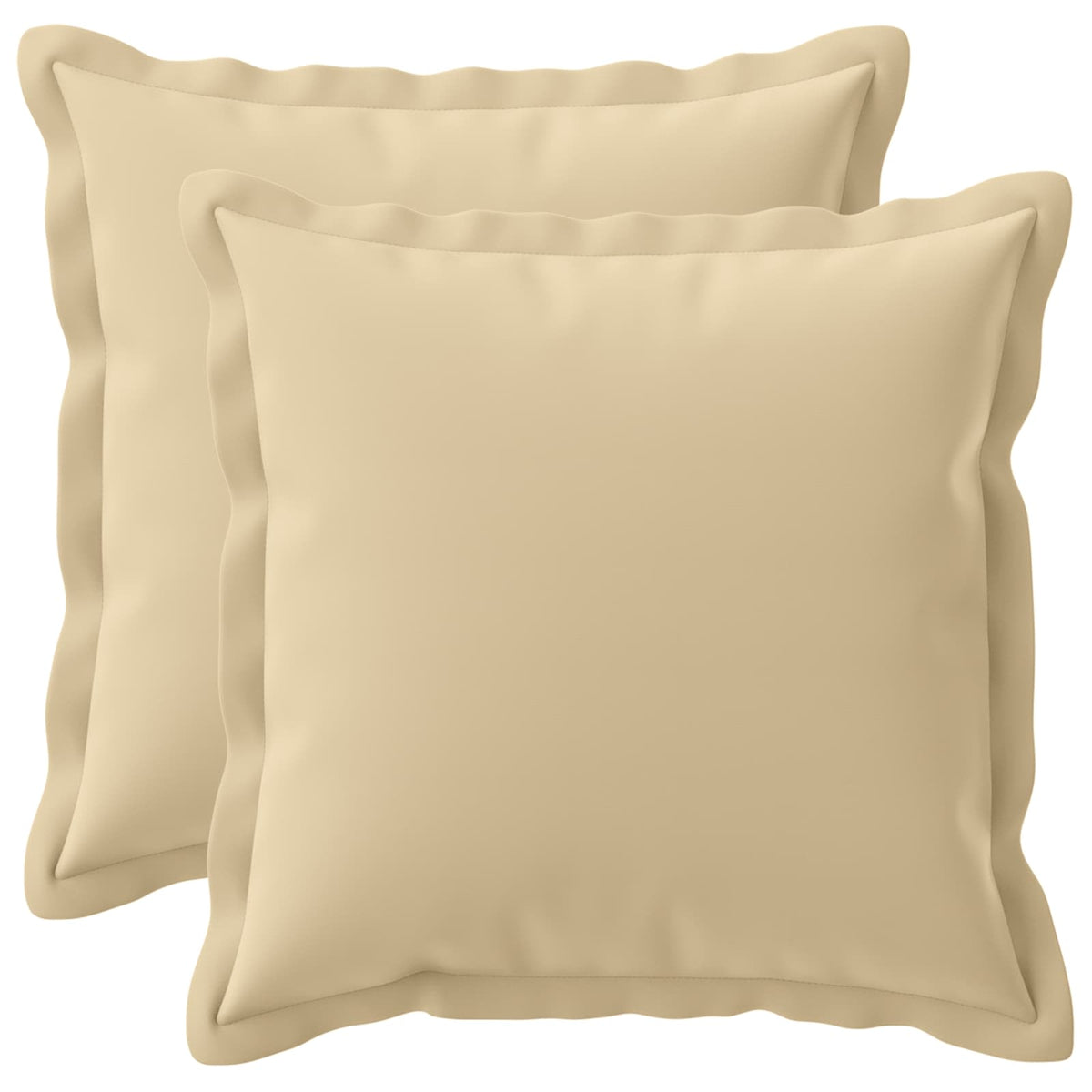 Cushion with Pillow HOUTEN 2 pcs Beige Polyester