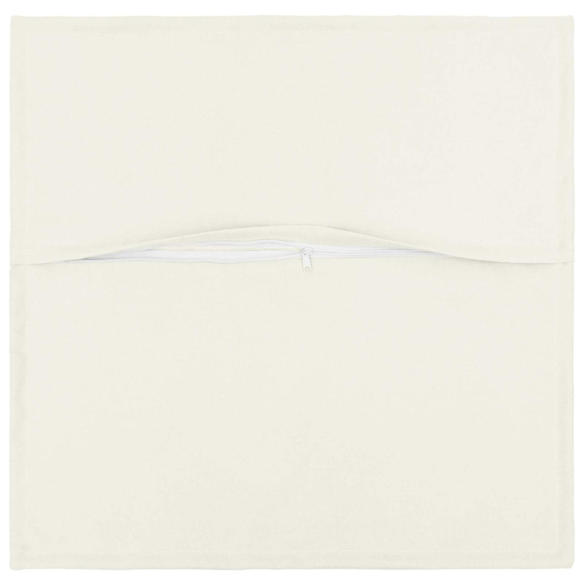 Cushion 6 pcs HOUTEN White 50 x 50 cm Faux Linen