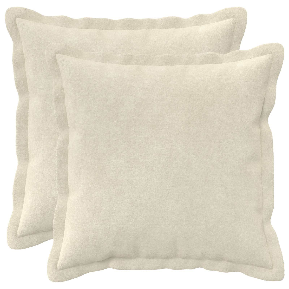 Cushion with Pillow HOUTEN 2 pcs Cream Microfiber Fleece