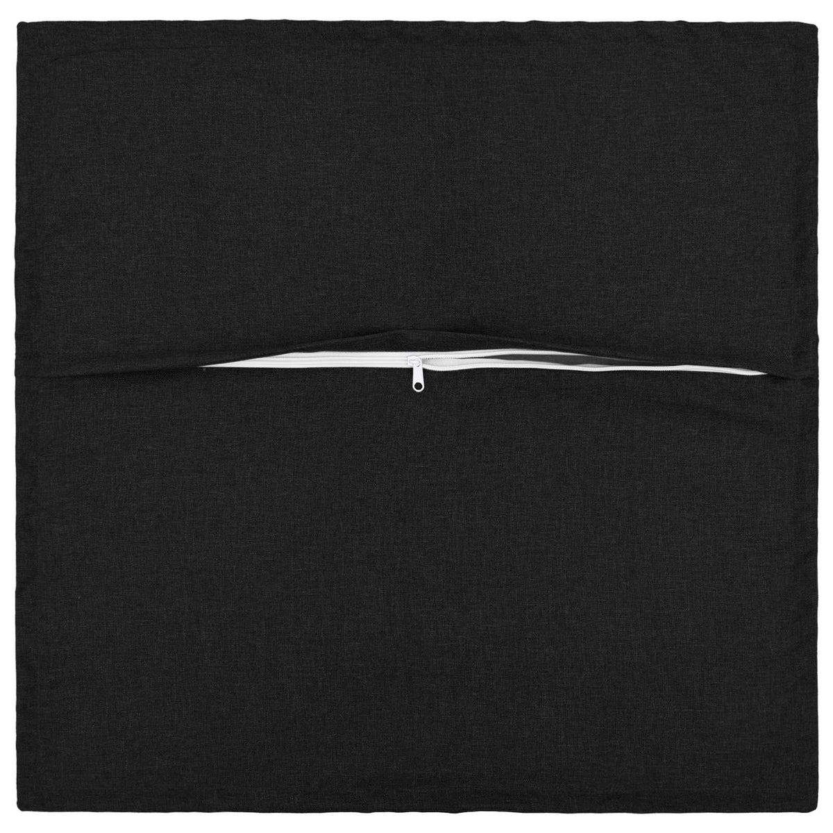 Cushion with Pillow HOUTEN 2 pcs Black Faux Linen