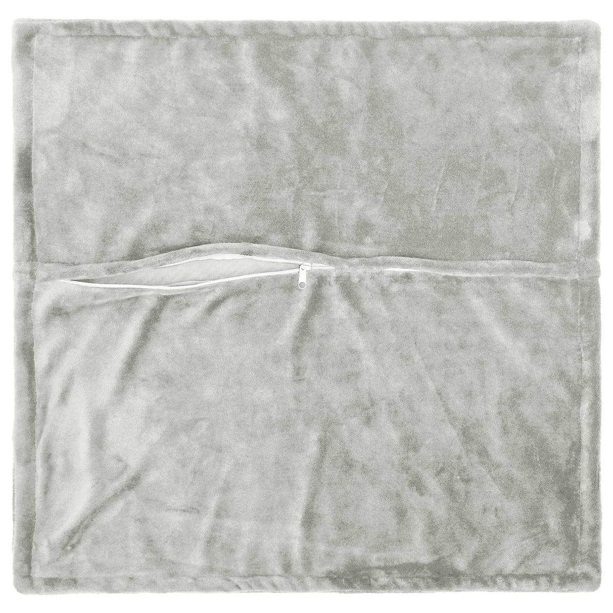 Throw Pillow 2 pcs HOUTEN Light Grey 55 x 55 cm Flannel
