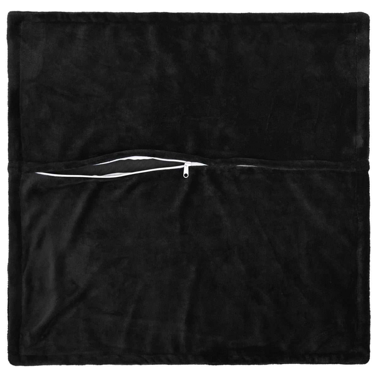 Throw Pillow 2 pcs HOUTEN Black 60 x 60 cm Flannel