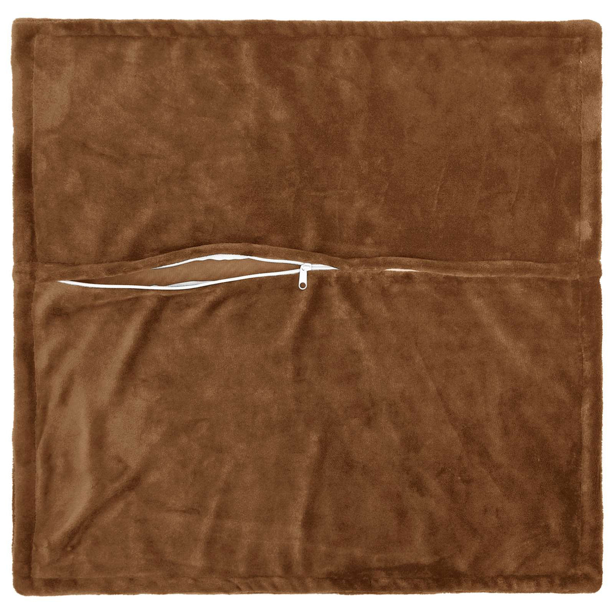 Throw Pillow 2 pcs HOUTEN Light Brown 60 x 60 cm Flannel