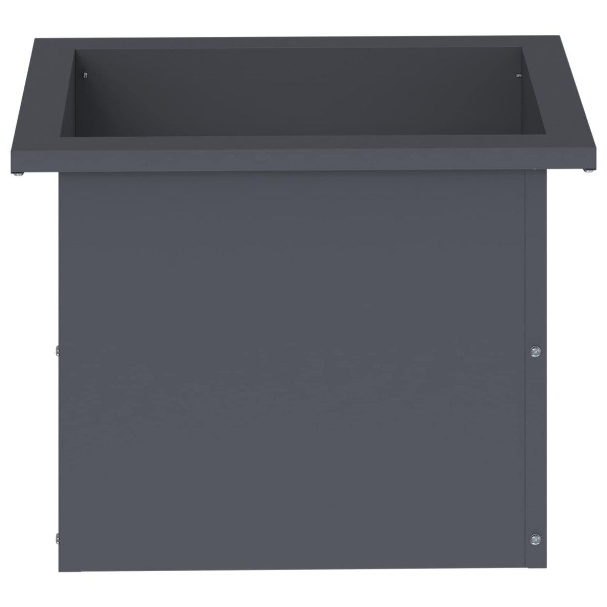Garden Planter with LED 2 pcs Antracite 30 x 40 x 30 cm Steel