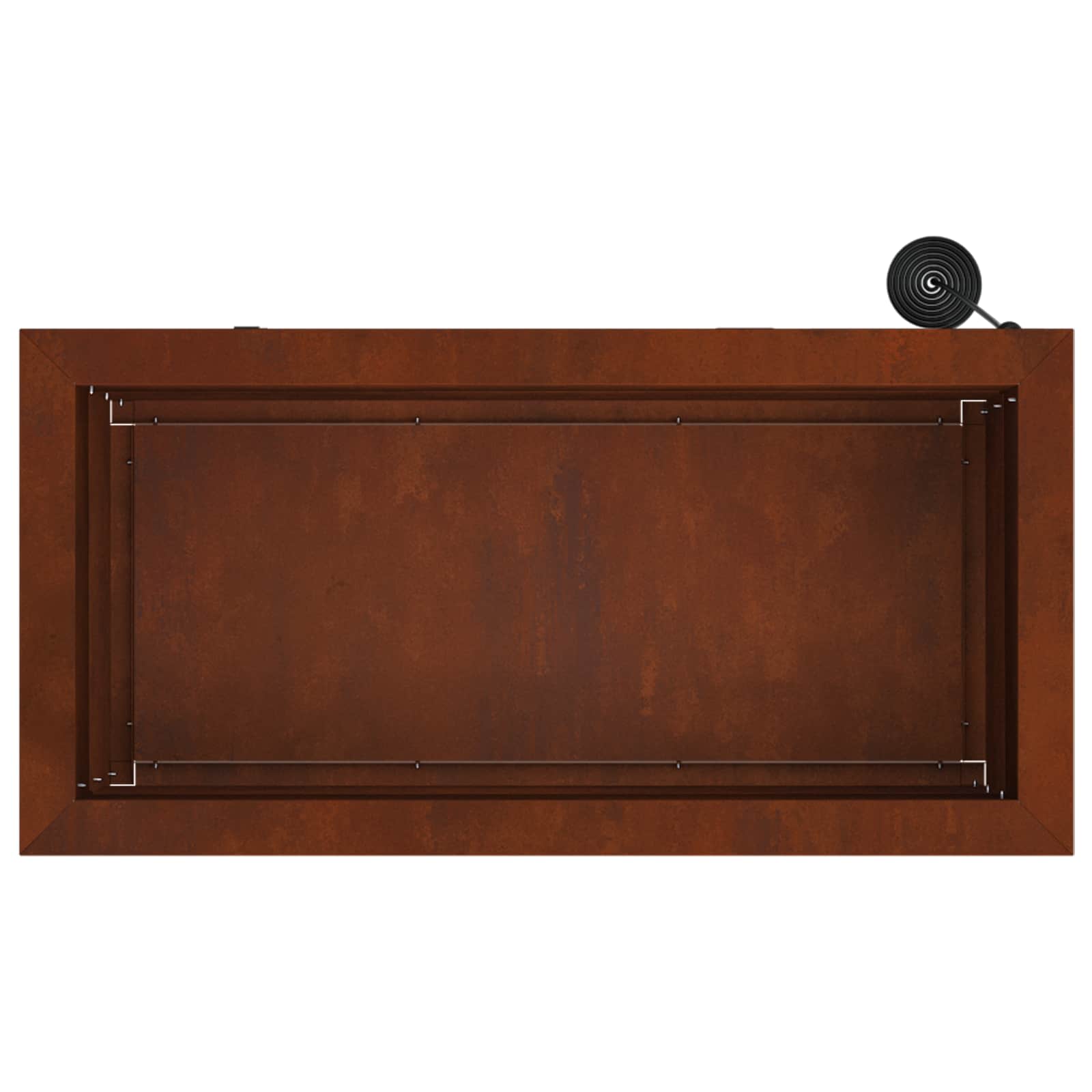 Garden Planter with LED 2 pcs Rusty 30 x 60 x 30 cm