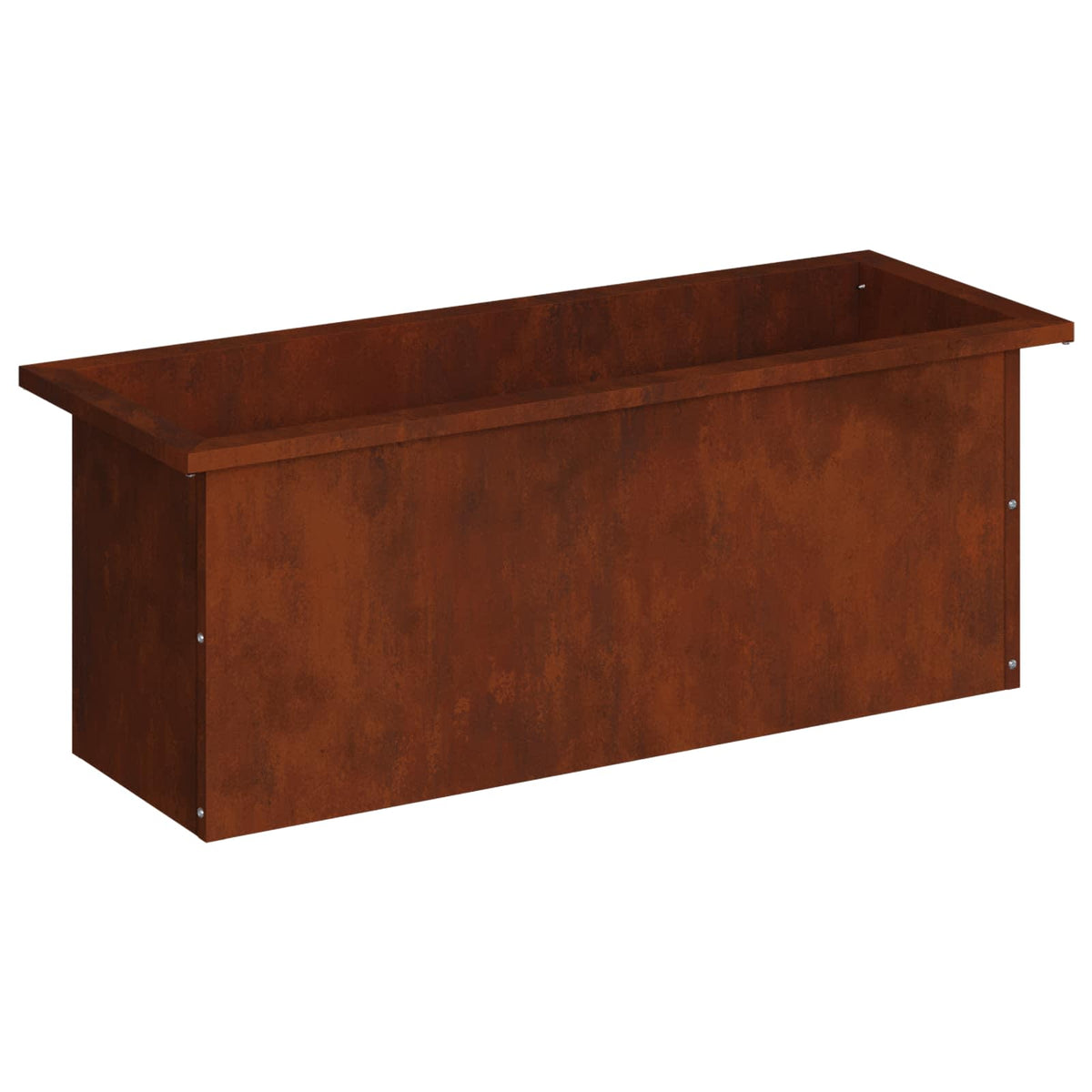 Garden Planter with LED Rusty 30 x 80 x 30 cm Weathering Steel
