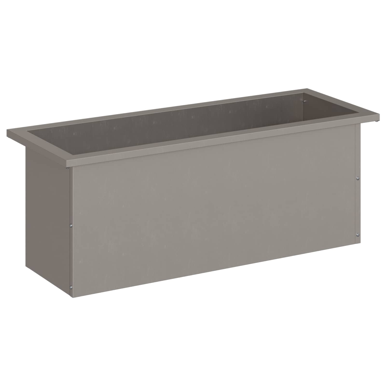 Garden Planter with LED Rusty 30 x 80 x 30 cm Weathering Steel
