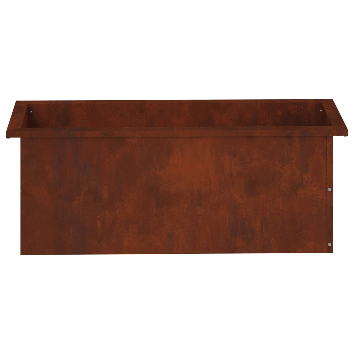 Garden Planter with LED Rusty 30 x 80 x 30 cm Weathering Steel