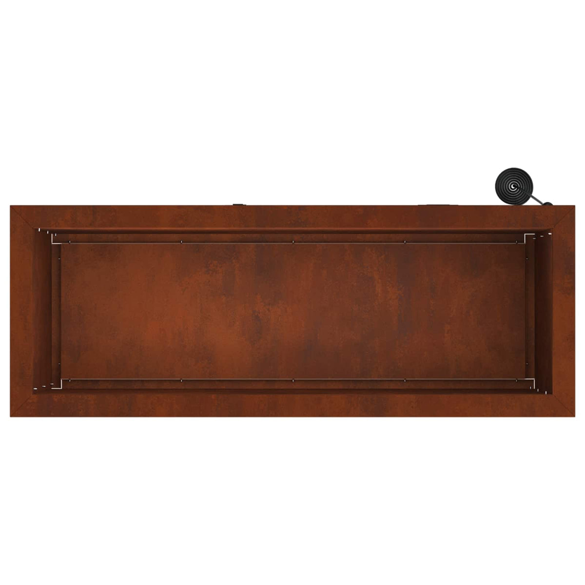 Garden Planter with LED Rusty 30 x 80 x 30 cm Weathering Steel