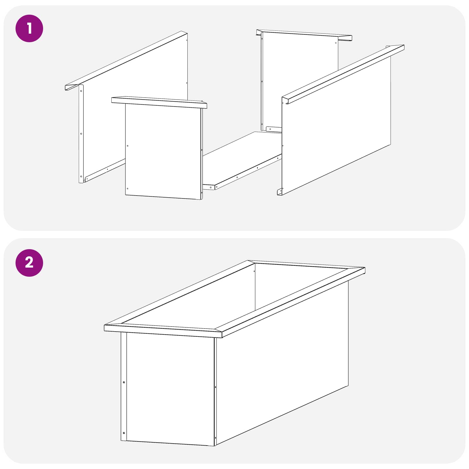 Garden Planter with LED 2 pcs Antracite 30 x 100 x 30 cm Steel