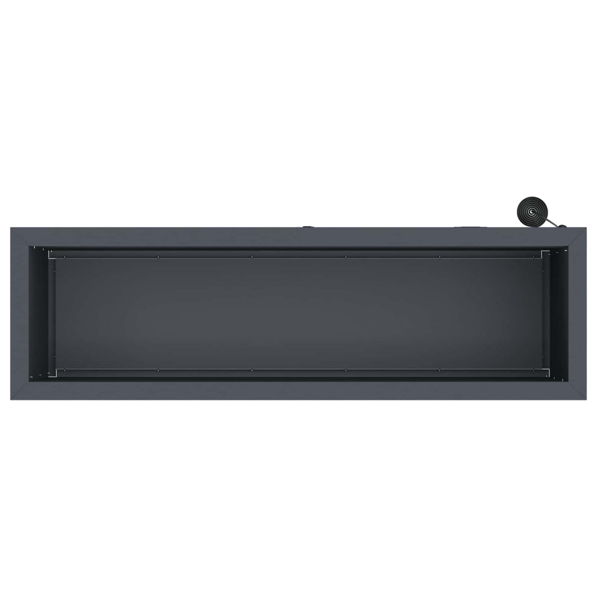Garden Planter with LED 2 pcs Antracite 30 x 100 x 30 cm Steel