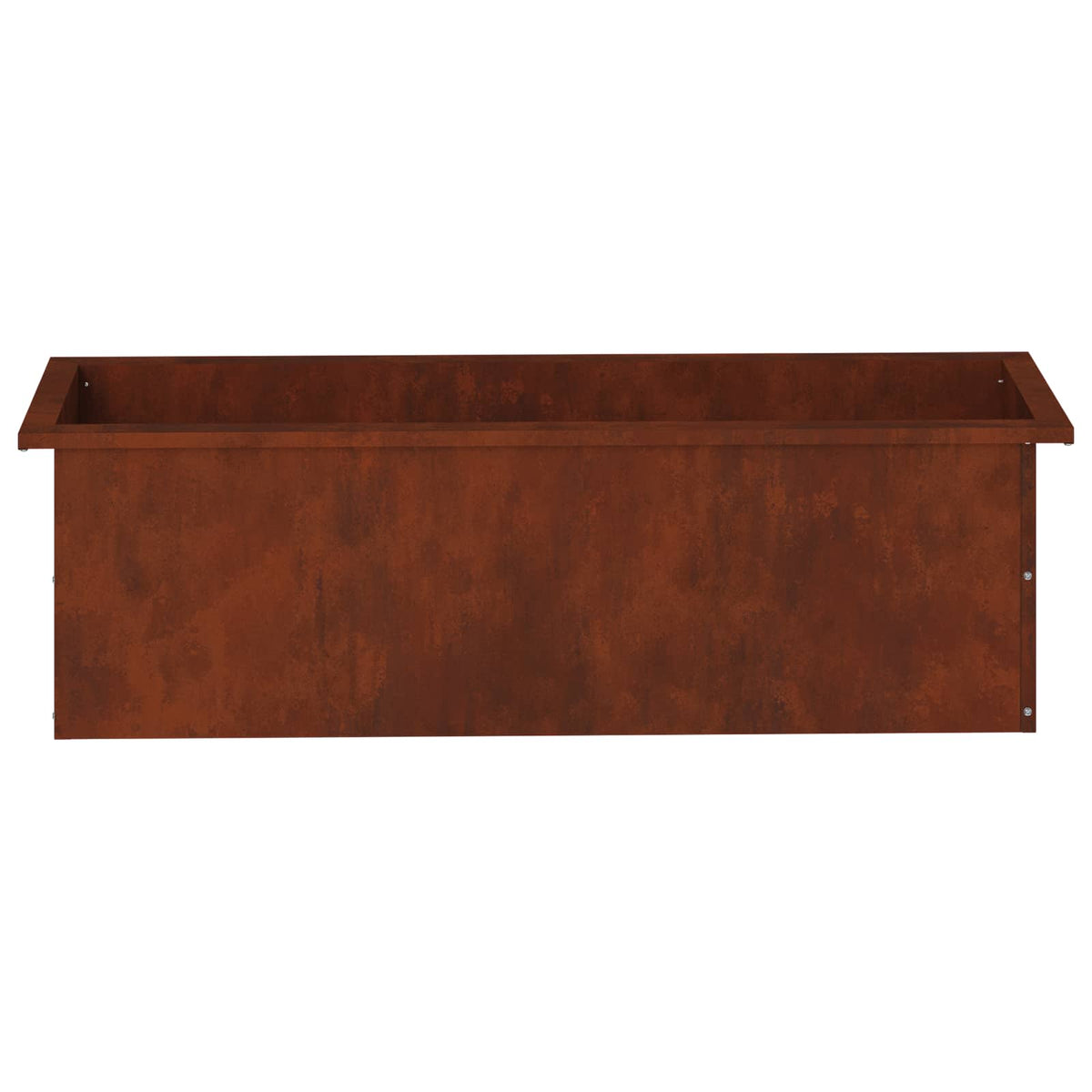 Garden Planter with LED 2 pcs Rusty 30 x 100 x 30 cm