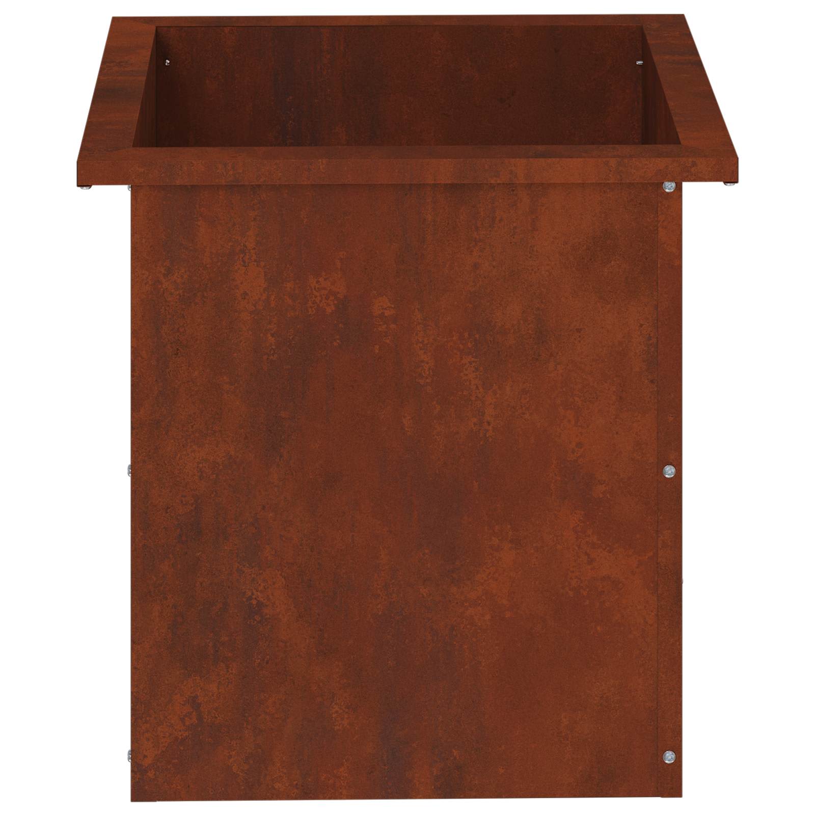 Garden Planter with LED Rusty 40 x 40 x 40 cm Weathering Steel