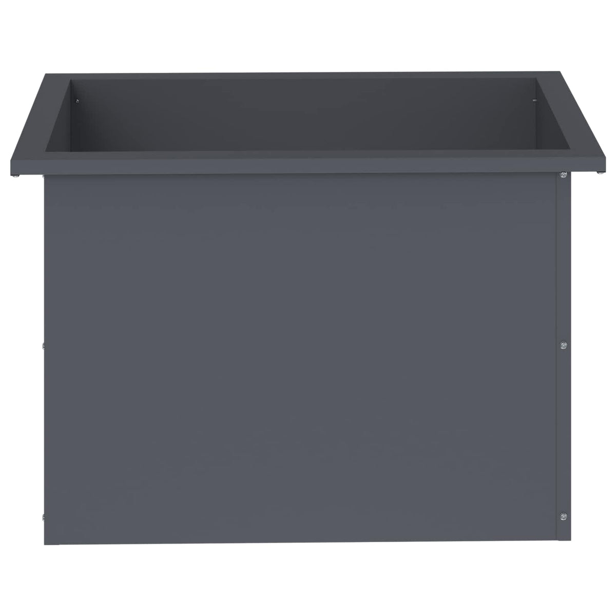Garden Planter with LED Antracite 40 x 60 x 40 cm Steel