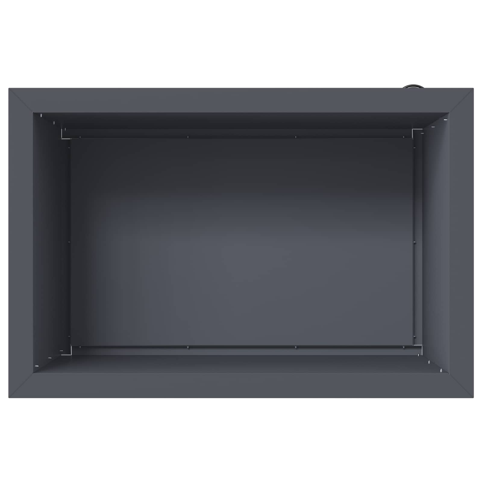 Garden Planter with LED 2 pcs Antracite 40 x 60 x 40 cm Steel