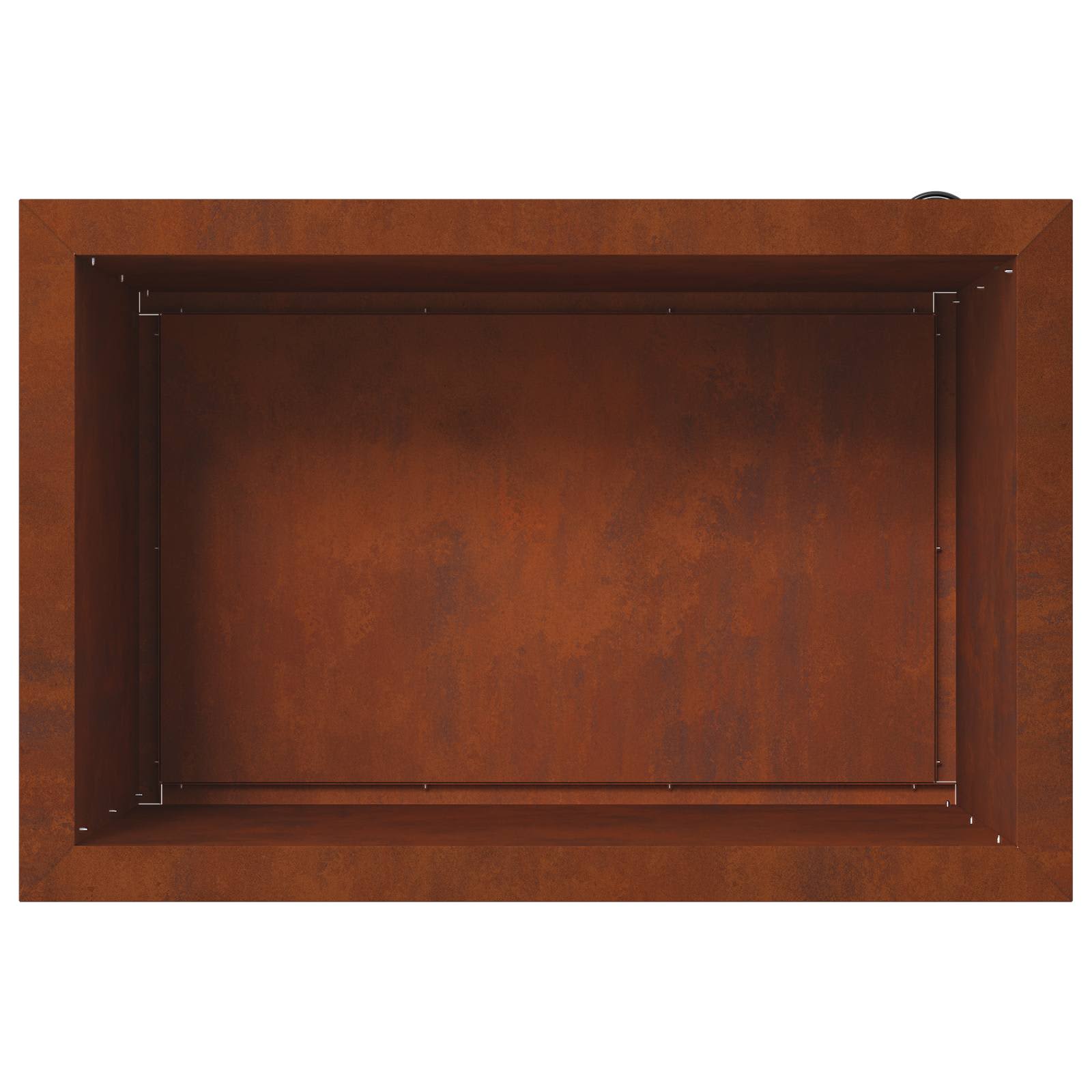 Garden Planter with LED 2 pcs Rusty 40 x 60 x 40 cm