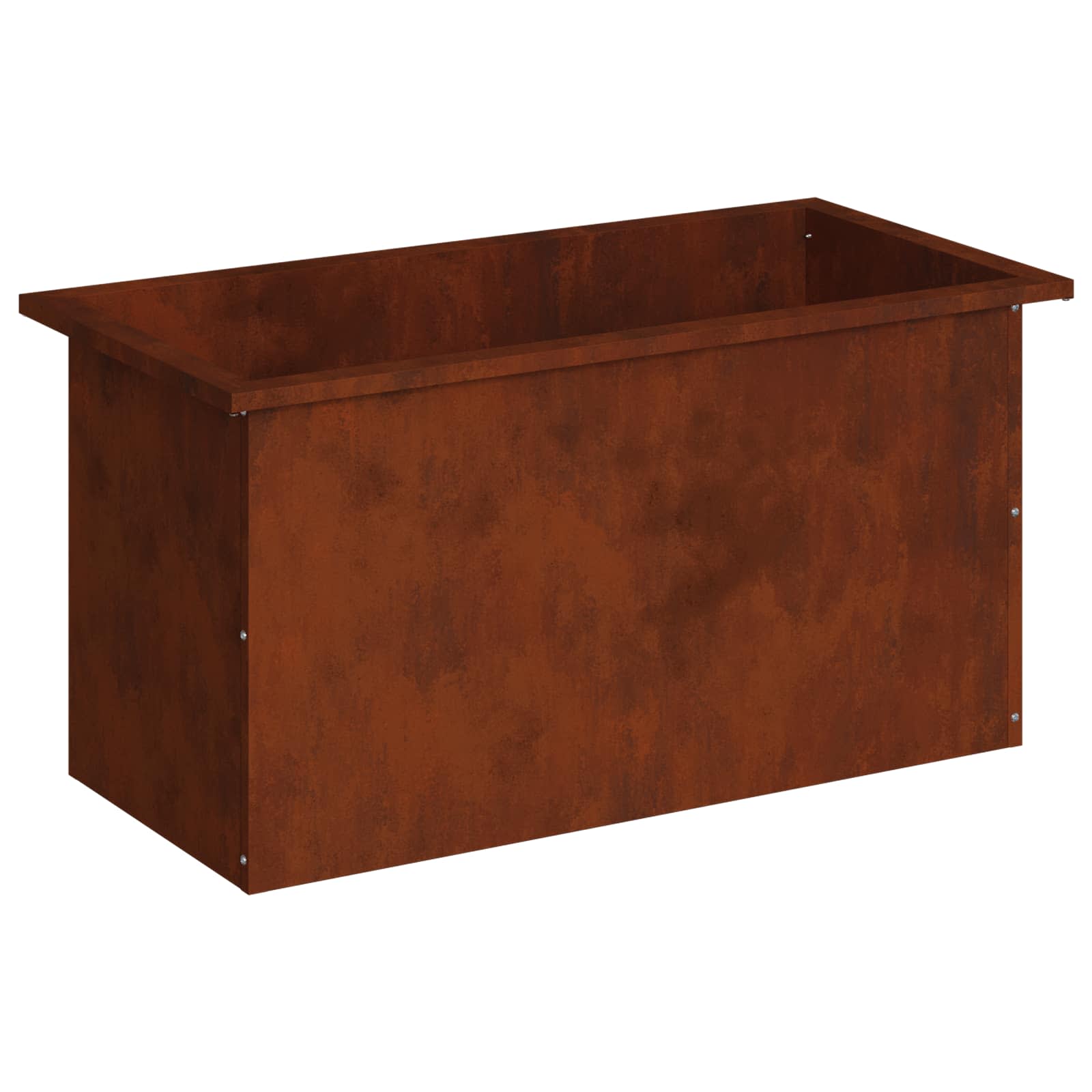 Garden Planter with LED Rusty 40 x 80 x 40 cm Weathering Steel