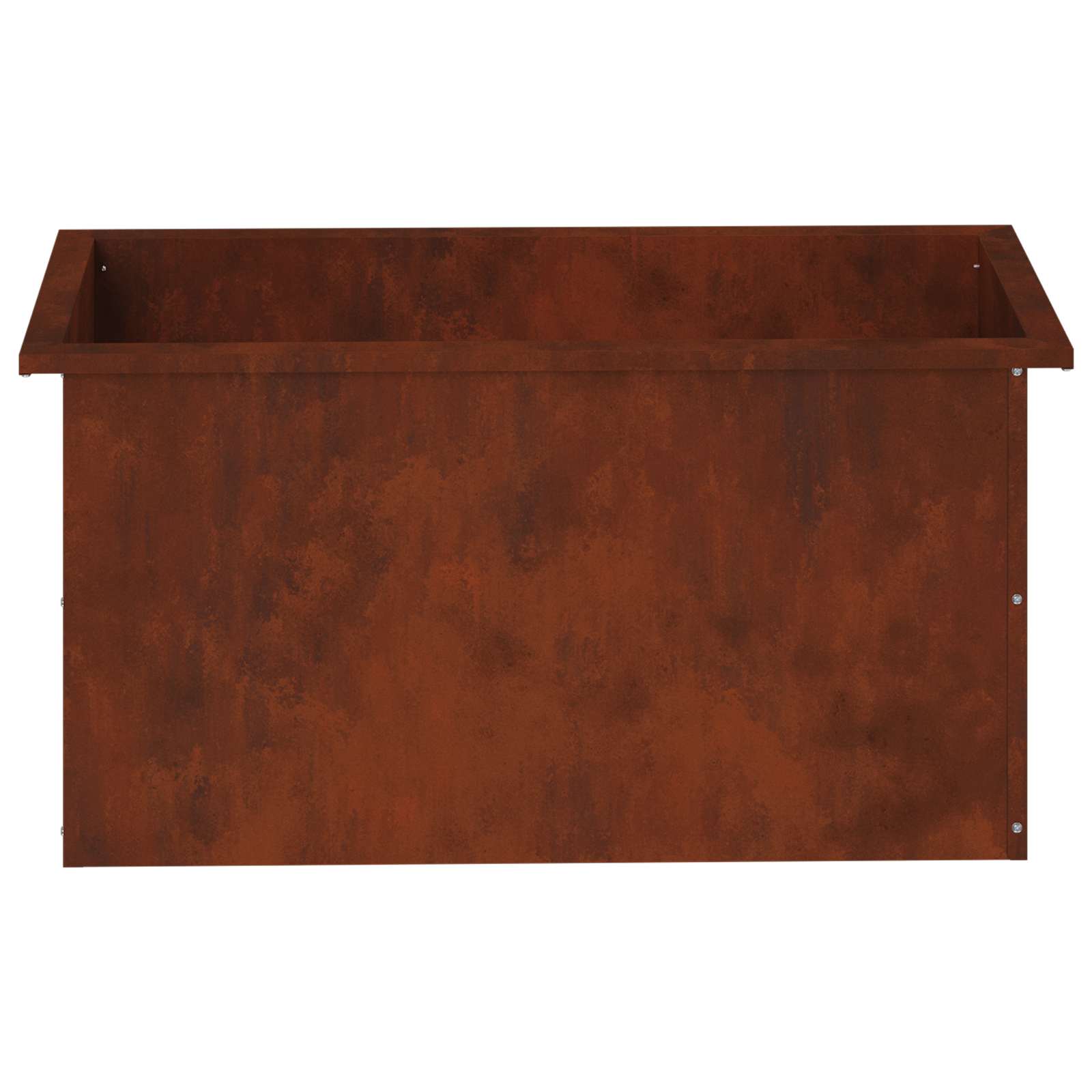 Garden Planter with LED 2 pcs Rusty 40 x 80 x 40 cm
