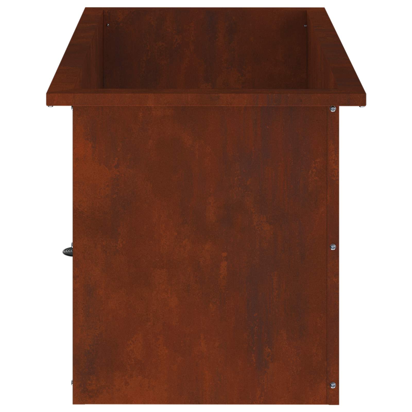 Garden Planter with LED 2 pcs Rusty 40 x 80 x 40 cm