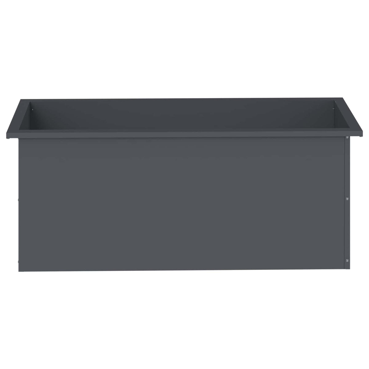 Garden Planter with LED 2 pcs Antracite 40 x 100 x 40 cm Steel
