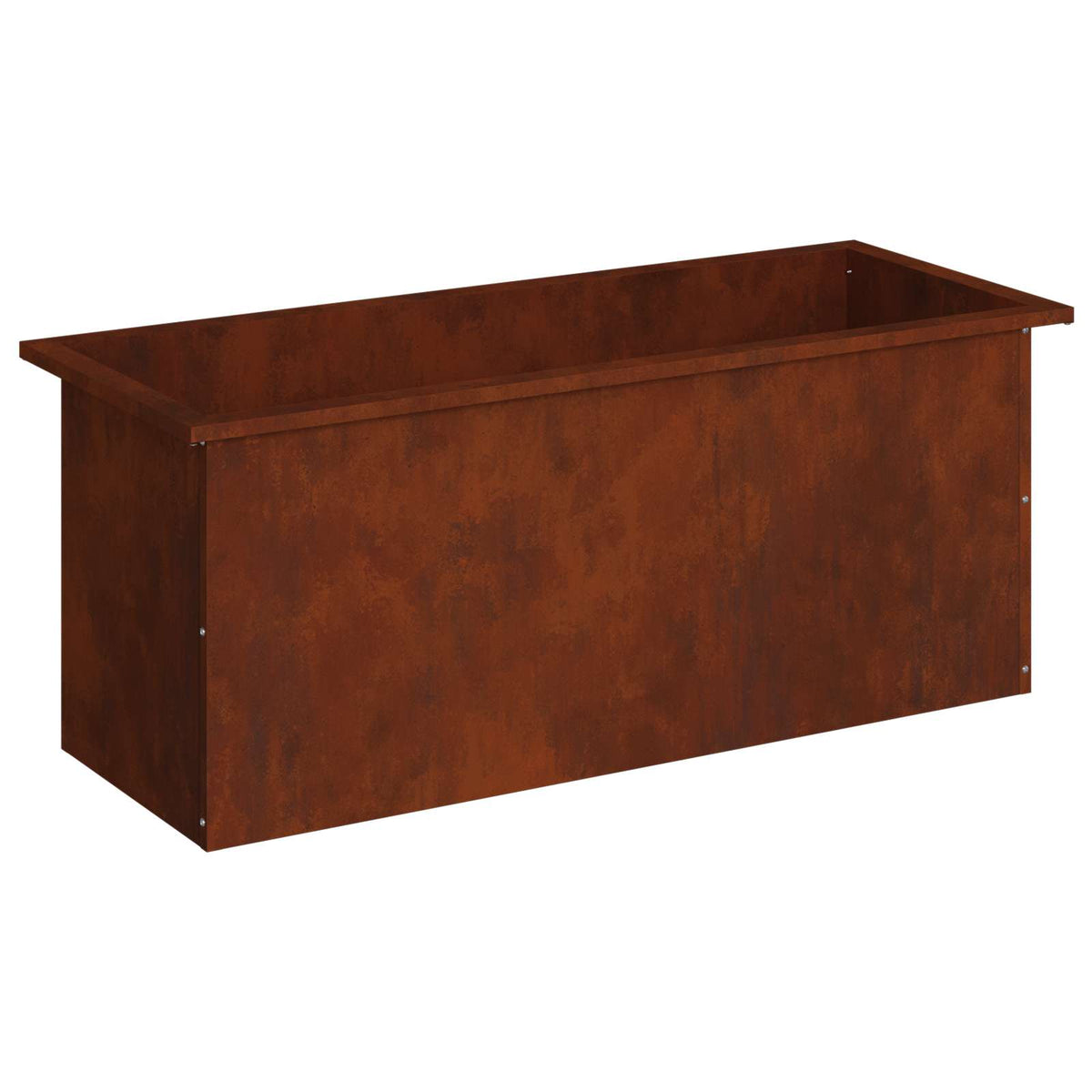 Garden Planter with LED Rusty 40 x 100 x 40 cm Weathering Steel