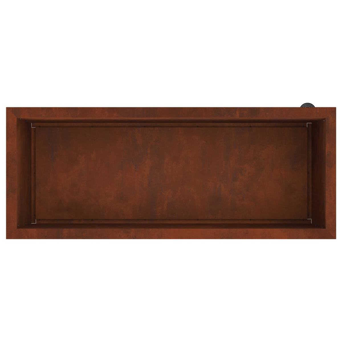 Garden Planter with LED 2 pcs Rusty 40 x 100 x 40 cm