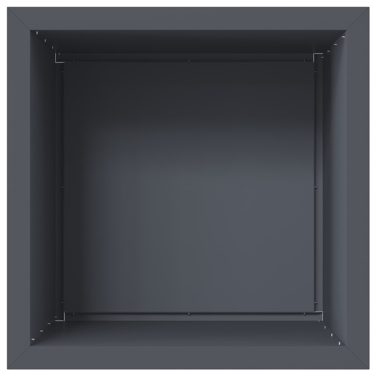 Garden Planter with LED Antracite 50 x 50 x 48 cm Steel