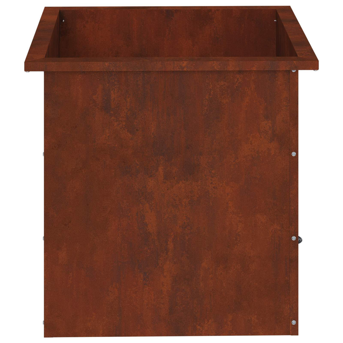 Garden Planter with LED Rusty 50 x 50 x 48 cm Weathering Steel