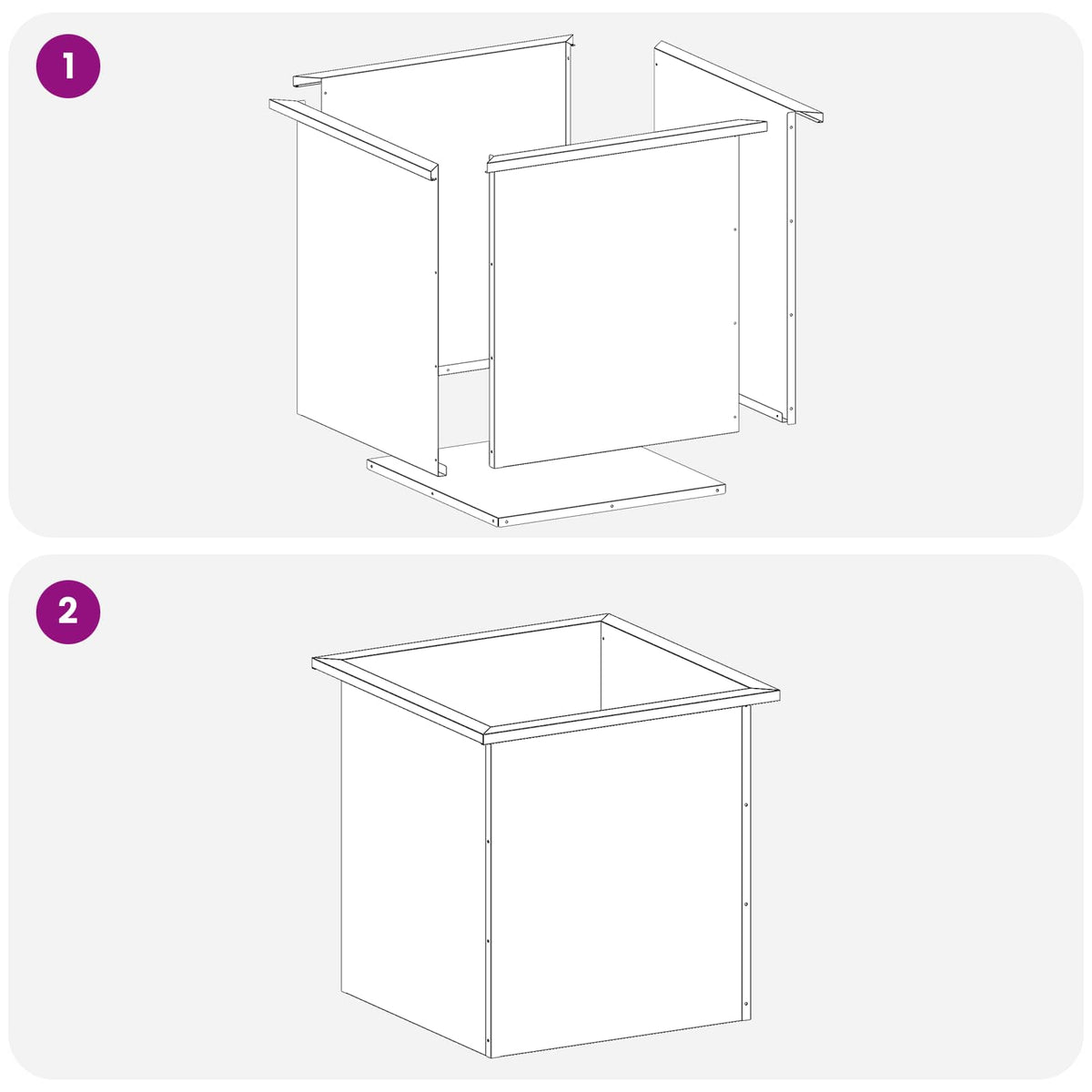Garden Planter with LED 2 pcs Rusty 50 x 50 x 48 cm