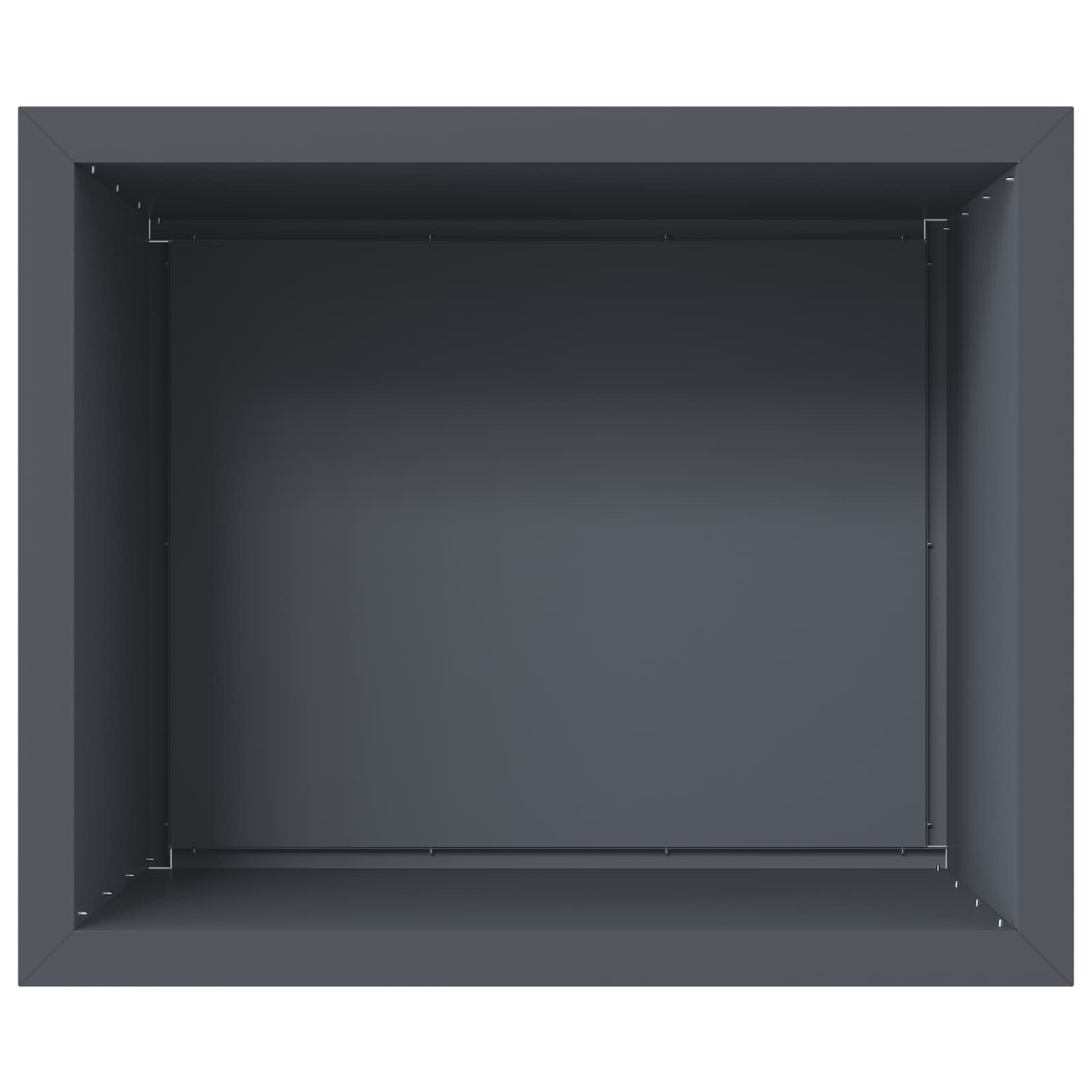 Garden Planter with LED 2 pcs Antracite 50 x 60 x 48 cm Steel