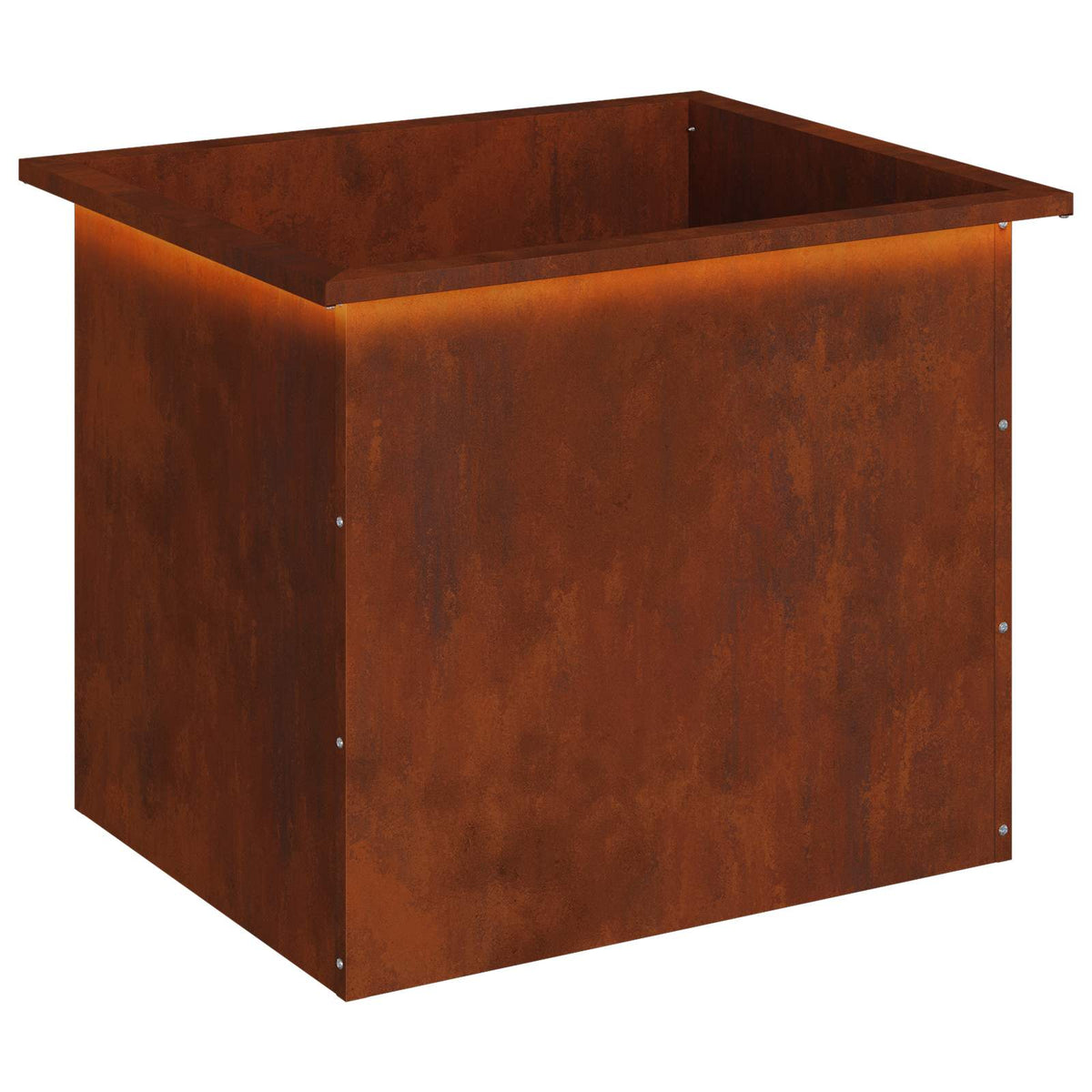 Garden Planter with LED Rusty 50 x 60 x 48 cm Weathering Steel