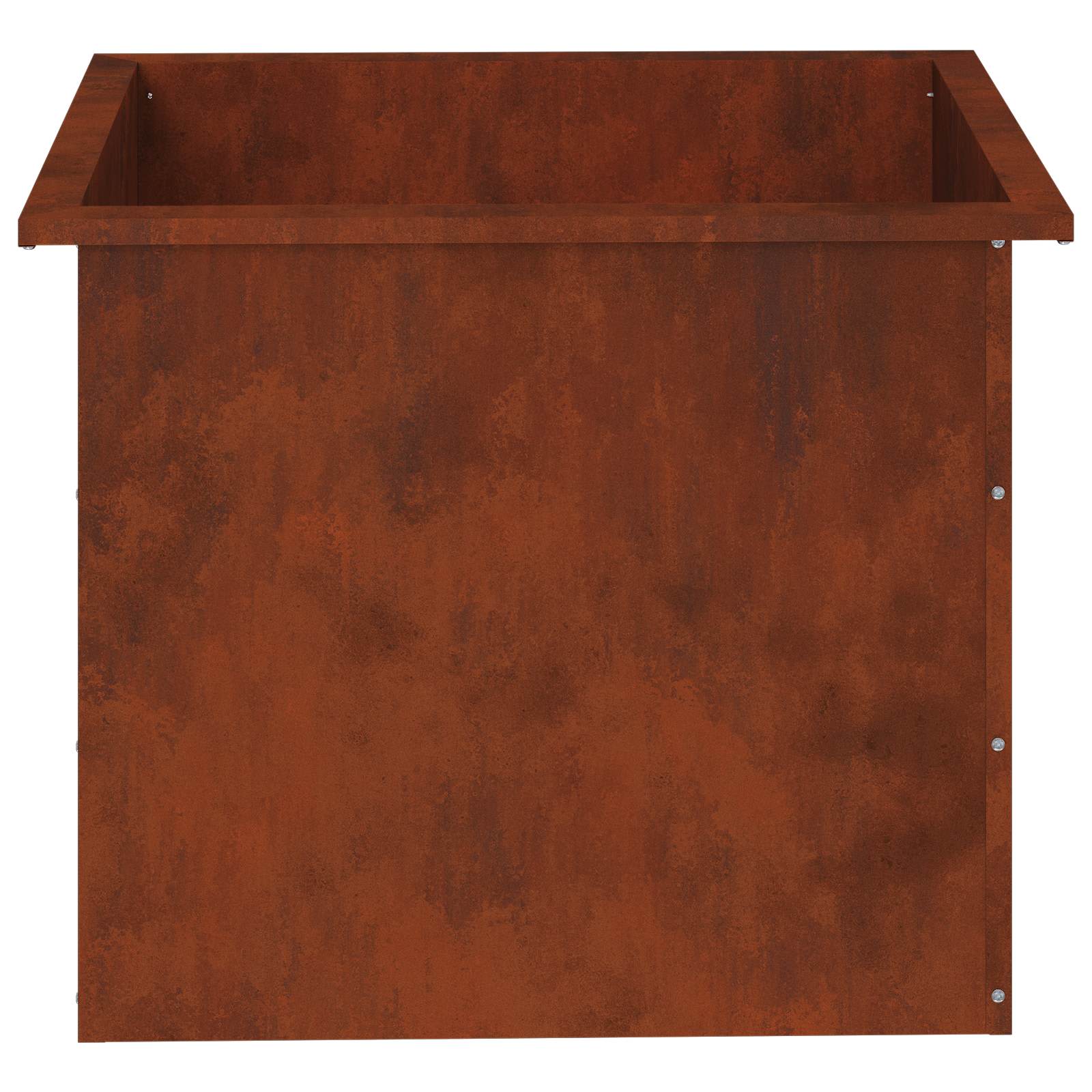 Garden Planter with LED 2 pcs Rusty 50 x 60 x 48 cm