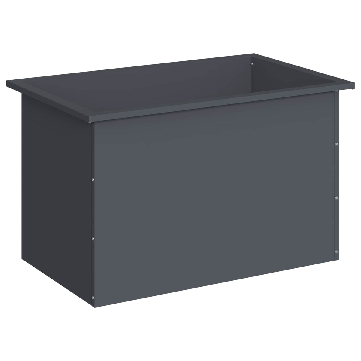 Garden Planter with LED Antracite 50 x 80 x 48 cm Steel