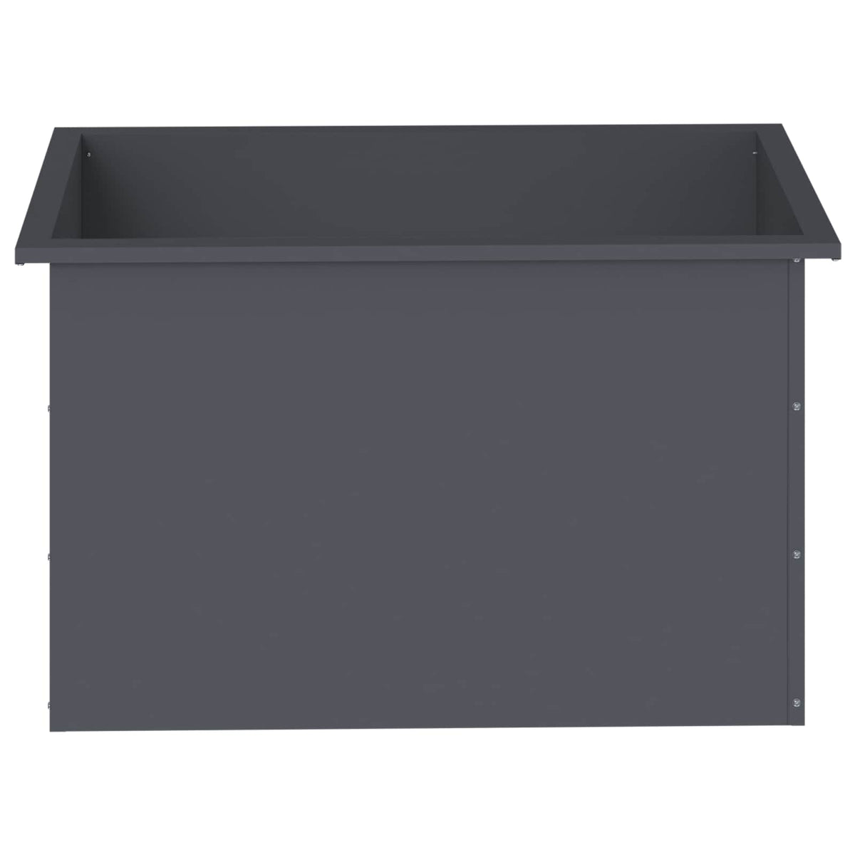 Garden Planter with LED 2 pcs Antracite 50 x 80 x 48 cm Steel