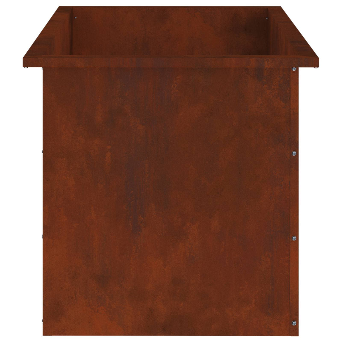 Garden Planter with LED Rusty 50 x 80 x 48 cm Weathering Steel