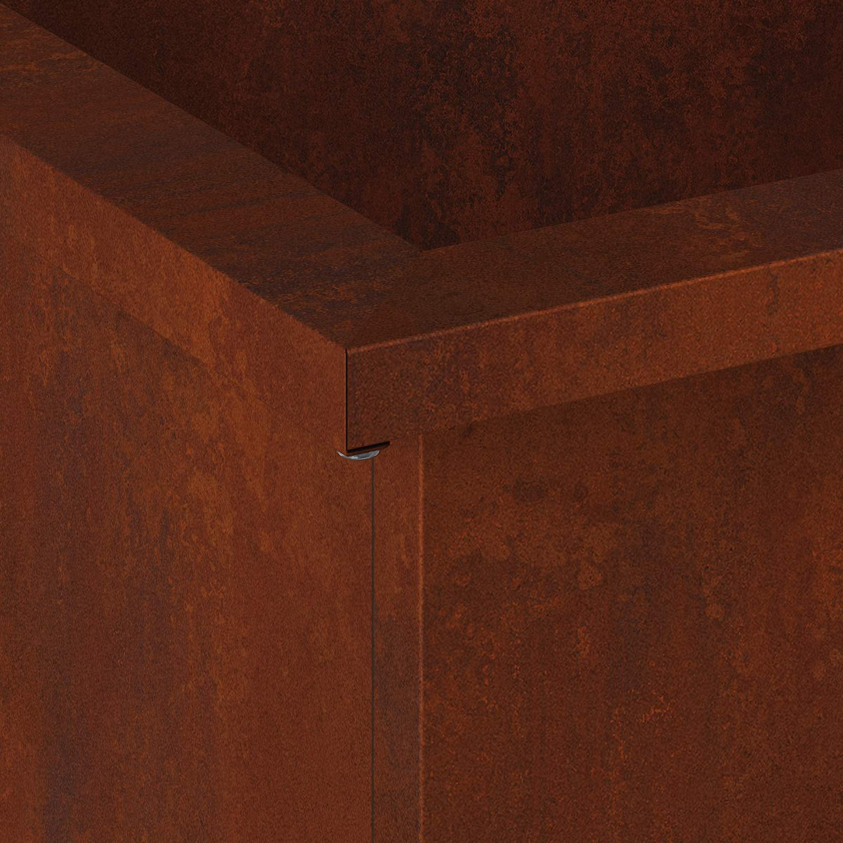Garden Planter with LED 2 pcs Rusty 50 x 80 x 48 cm