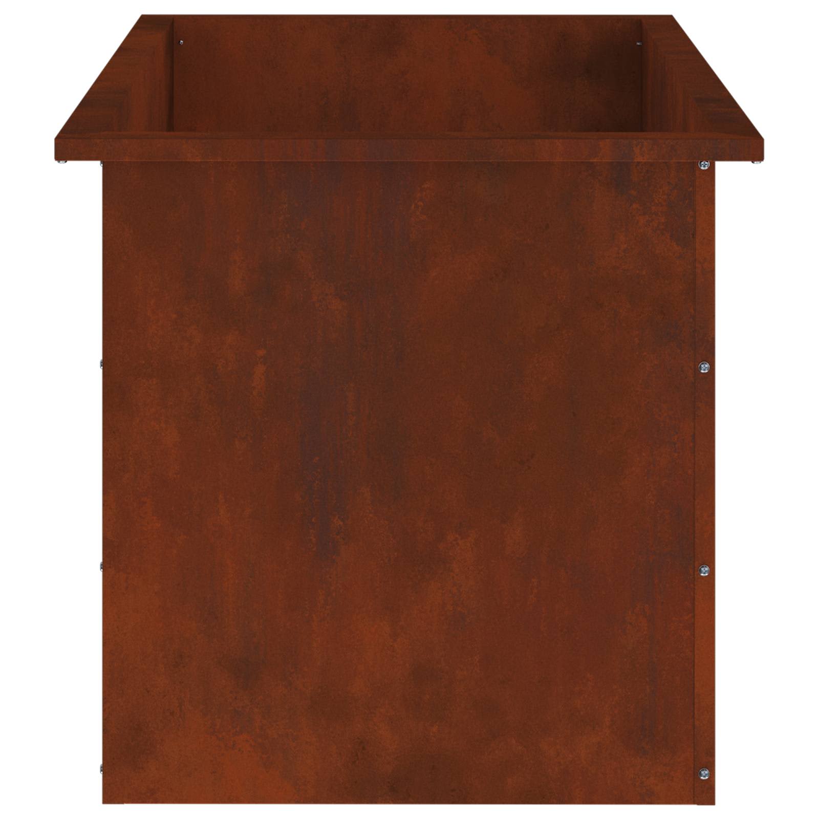 Garden Planter with LED 2 pcs Rusty 50 x 80 x 48 cm