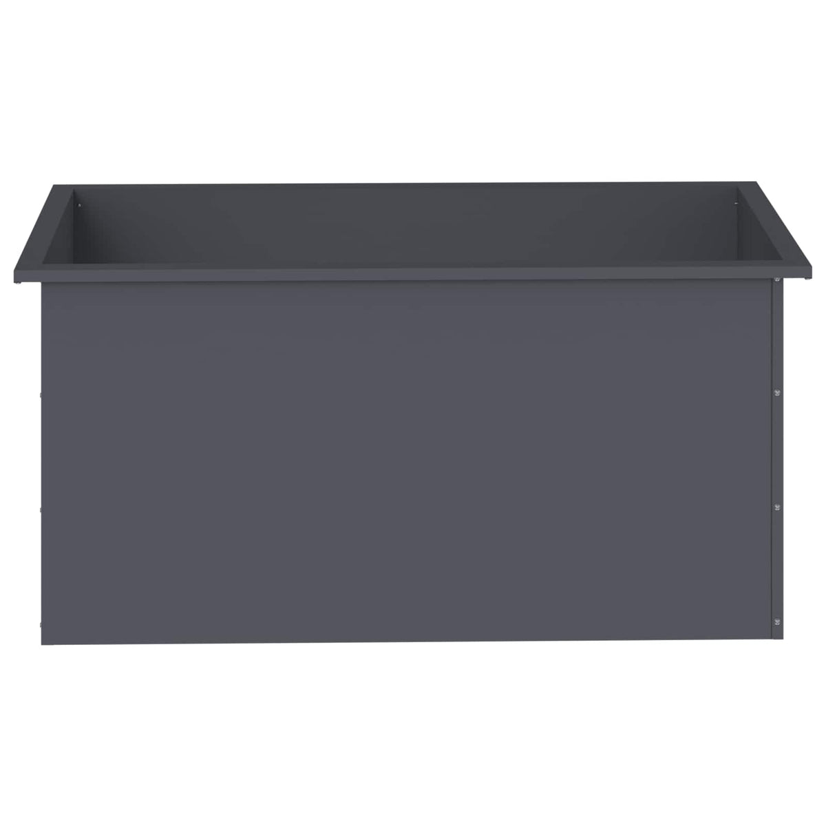 Garden Planter with LED 2 pcs Antracite 50 x 100 x 48 cm Steel
