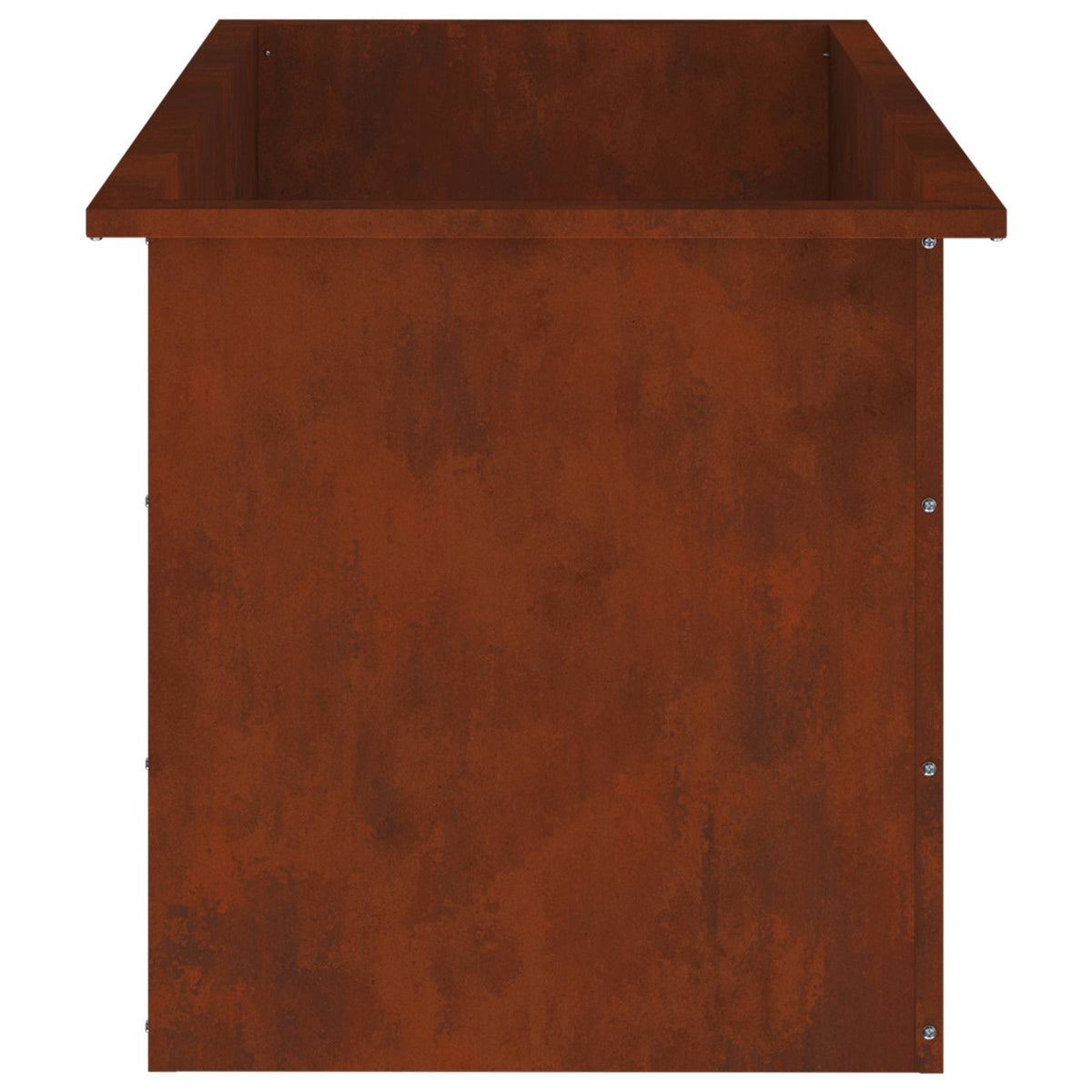 Garden Planter with LED 2 pcs Rusty 50 x 100 x 48 cm
