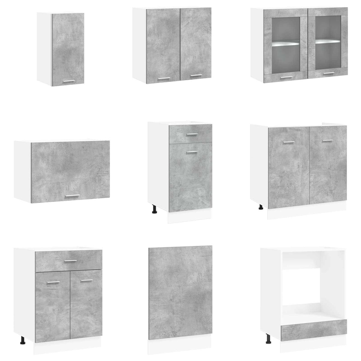 Kitchen Unit Lyon 8 pcs Engineered Wood