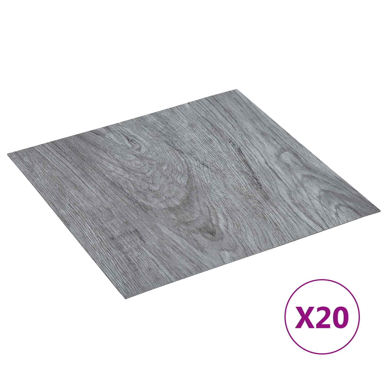 Self-adhesive Flooring Planks 30.5 x 30.5 cm 20 pcs PVC