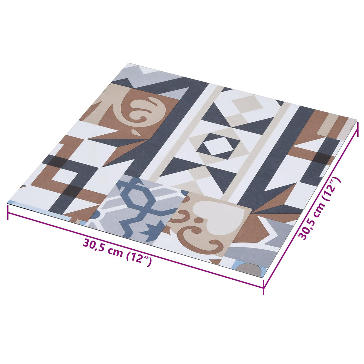 Self-adhesive Flooring Planks 30.5 x 30.5 cm 20 pcs PVC