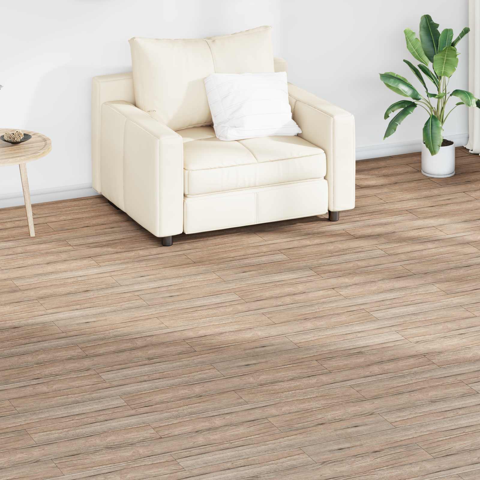 Flooring Planks Oak Brown 2.51 m² 18 pcs PVC