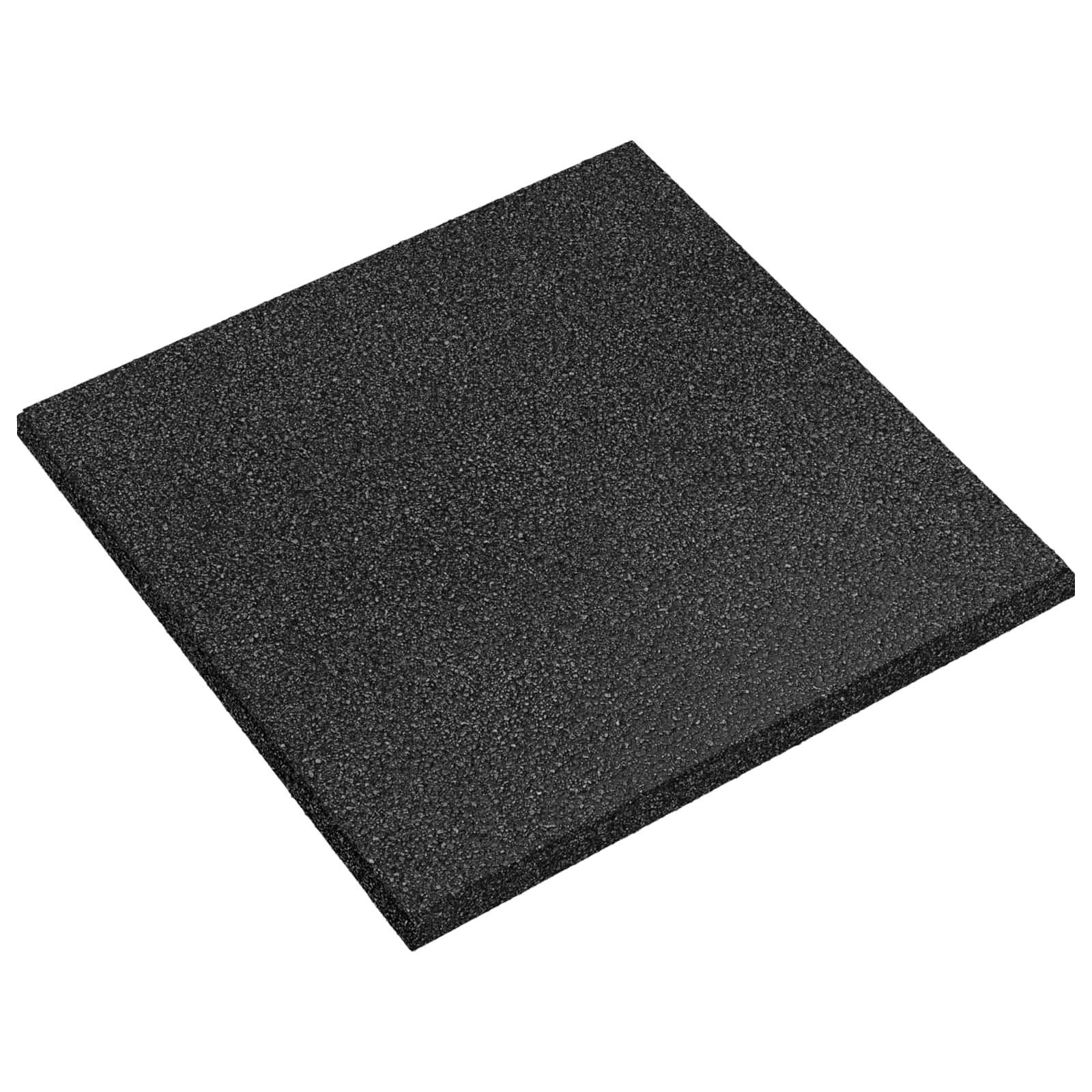 Fall Protection Tiles 6 pcs Black 50 x 50 cm Rubber